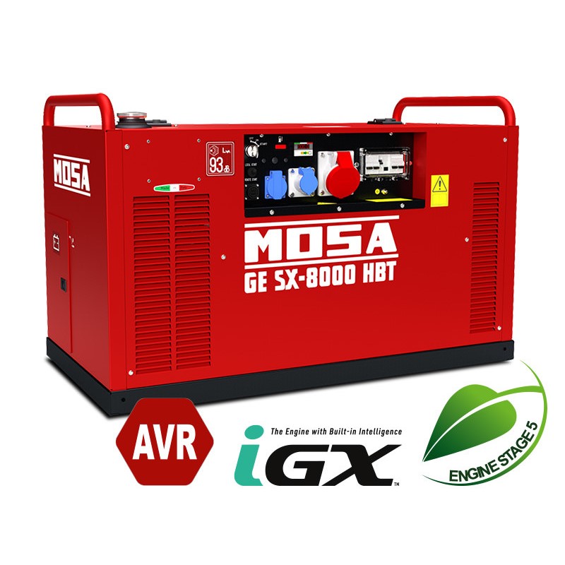 Benzin Stromerzeuger GE SX-8000 HBT von MOSA