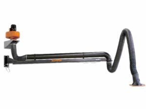 Abluftset mit Absaugarm 6m in Schlauchausf. / einteiliger Ausleger