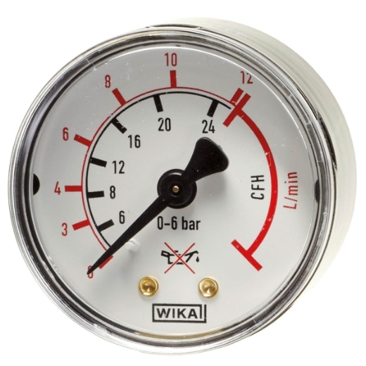 Arbeitsdruckmanometer (Argon-CO2)