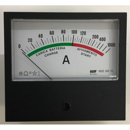Amperemeter 0-1000 A. 95x85mm für