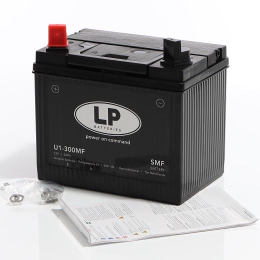Batterie 12 V-24Ah 'wartungsfrei' für Stromerzeuger (SLA12-24), 195x127x180mm