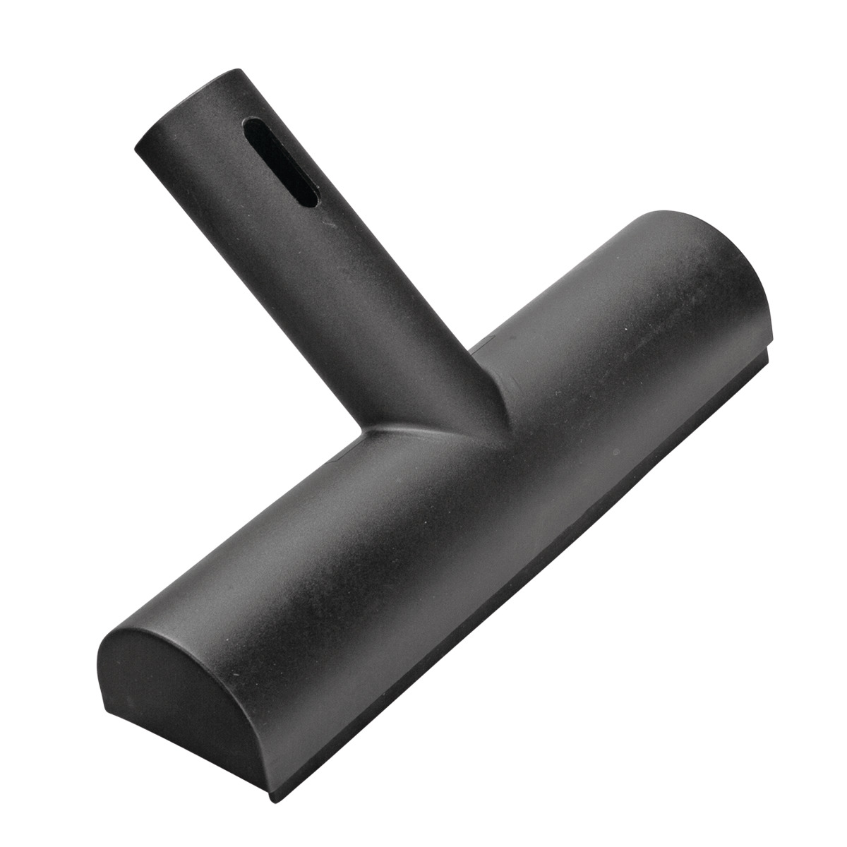 Schwarze Gummilippen-Düse für Dampfreiniger, ideal zum Abziehen von Wasser und Reinigen glatter Oberflächen.